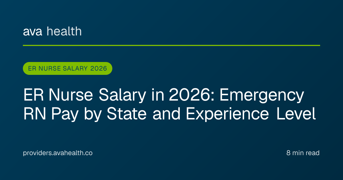 Ava Health · ER Nurse Salary 2026 | Emergency RN Pay by State